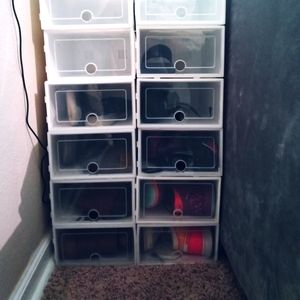 Stackable Shoe Containers 6pk